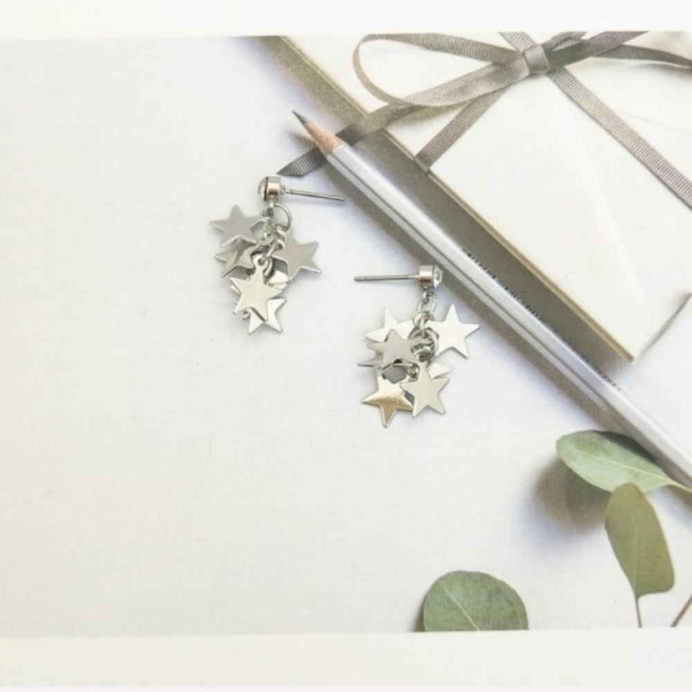 💕LAST ONE Stars Cute Drop Earrings - Picture 5 of 7